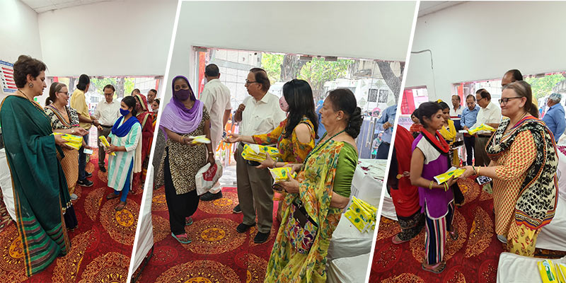 Distribution of Sanitary Pads at RK Puram School on 07-04-2022