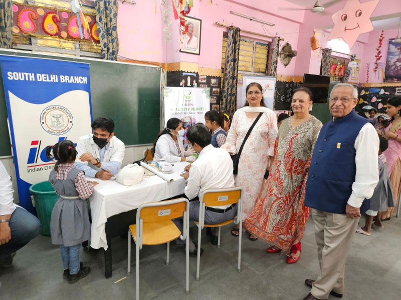 Eyes and Dental check up at Primary Girls School Maviya Nagar on 4, Nov 2024