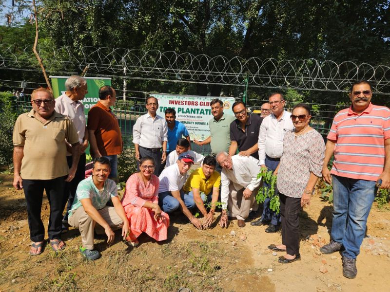 500 TREE Plantation at MCD Park Lajpat Nagar in Association with Investors Club on 06 Oct 2024